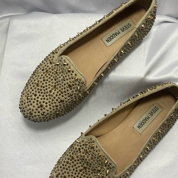 STEVE madden graanite studded slip on grunge ballet flat shoes size 6.5 - Picture 7 of 9